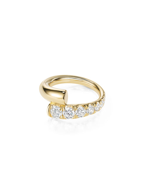 LOLA RING Large (Partial Diamond)