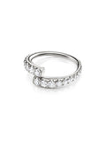 Lola Ring in 18k White Gold with White Diamonds — Melissa Kaye