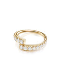 Lola Ring in 18k Yellow Gold with White Diamonds — Melissa Kaye