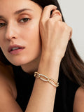LULU BRACELET Large (Partial Diamond)