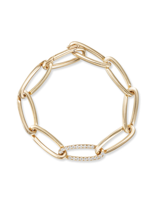 LULU BRACELET Medium (Partial Diamond)