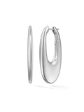  Lulu Hoop Large in 18k White Gold — Melissa Kaye