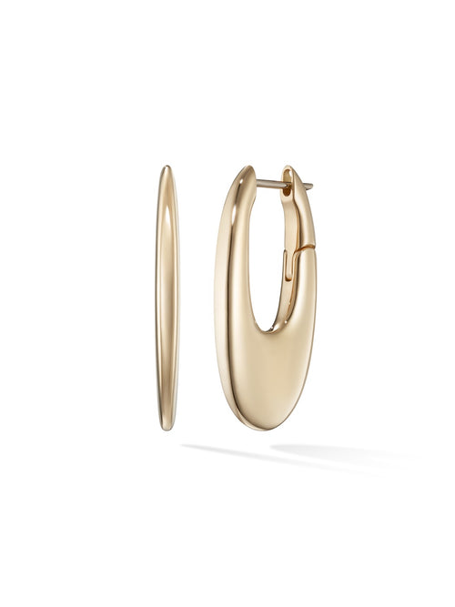  Lulu Hoop Medium in 18k Yellow Gold — Melissa Kaye