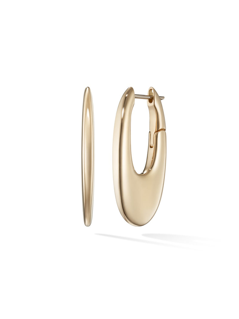  Lulu Hoop Medium in 18k Yellow Gold — Melissa Kaye