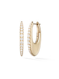 Lulu Hoop Medium in 18k Yellow Gold with White Diamonds — Melissa Kaye