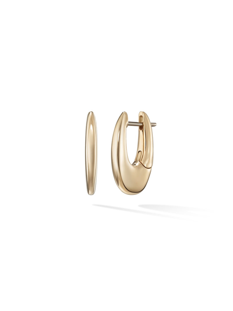 Lulu Hoop Small in 18k Yellow Gold — Melissa Kaye