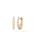 Lulu Hoop Small in 18k Yellow Gold with White Diamonds — Melissa Kaye