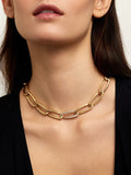LULU NECKLACE Large (Partial Diamond)