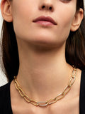 LULU NECKLACE Medium (Partial Diamond)