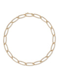 Lulu Necklace Medium in 18k Yellow Gold with White Diamonds — Melissa Kaye