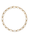 Lulu Necklace Medium in 18k Yellow Gold with Partial White Diamonds — Melissa Kaye