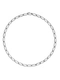 Lulu Necklace Small in 18k Blackened Gold with Partial White Diamonds — Melissa Kaye
