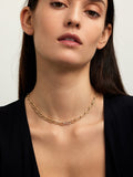 LULU NECKLACE Small (Partial Diamond)
