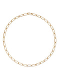 Lulu Necklace Small in 18k Yellow Gold with Partial White Diamonds — Melissa Kaye