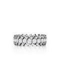 Maya Cigar Band Small in 18k Blackened Gold with White Diamonds — Melissa Kaye