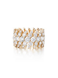 Maya Cigar Band in 18k Pink Gold with White Diamonds — Melissa Kaye