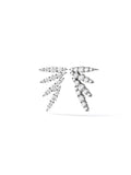 Maya Earring Small in 18k Blackened Gold with White Diamonds — Melissa Kaye