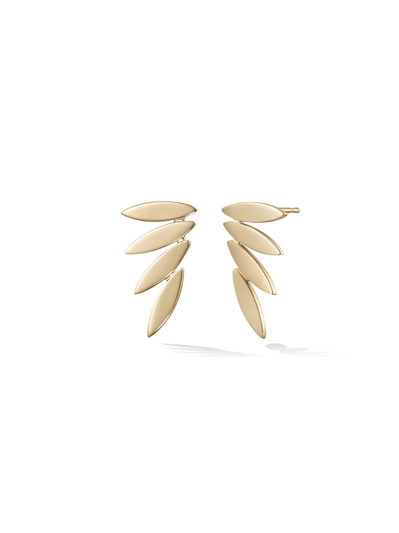 Maya Earring Small in 18k Yellow Gold — Melissa Kaye