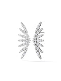 Maya Earring in 18k Blackened Gold with White Diamonds — Melissa Kaye