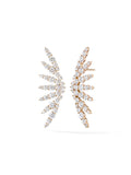 Maya Earring in 18k Pink Gold with White Diamonds — Melissa Kaye