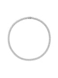 Maya Necklace Small in 18k Blackened Gold with White Diamonds — Melissa Kaye