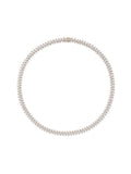 Maya Necklace Small in 18k Pink Gold with White Diamonds — Melissa Kaye