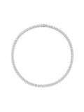 Maya Necklace Small in 18k White Gold with White Diamonds — Melissa Kaye