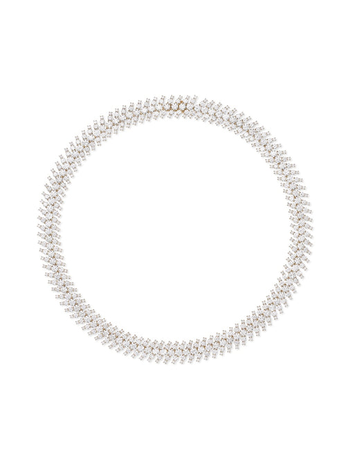 Maya Necklace in 18k Yellow Gold with White Diamonds — Melissa Kaye