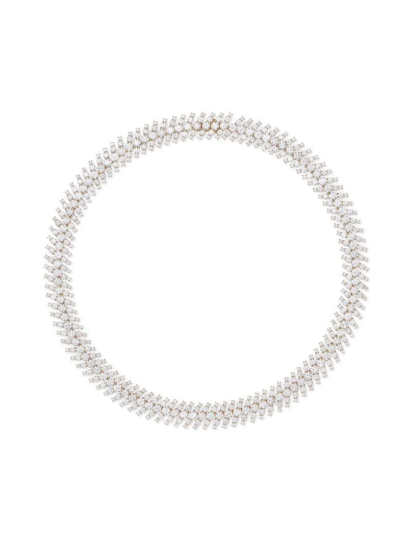 Maya Necklace in 18k Yellow Gold with White Diamonds — Melissa Kaye