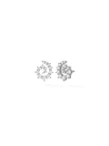 Riley Stud in 18k Blackened Gold with White Diamonds — Melissa Kaye