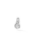 Rocky Charm Large in 18k White Gold with White Diamonds — Melissa Kaye