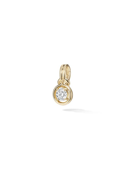 Rocky Charm Large in 18k Yellow Gold with White Diamonds — Melissa Kaye