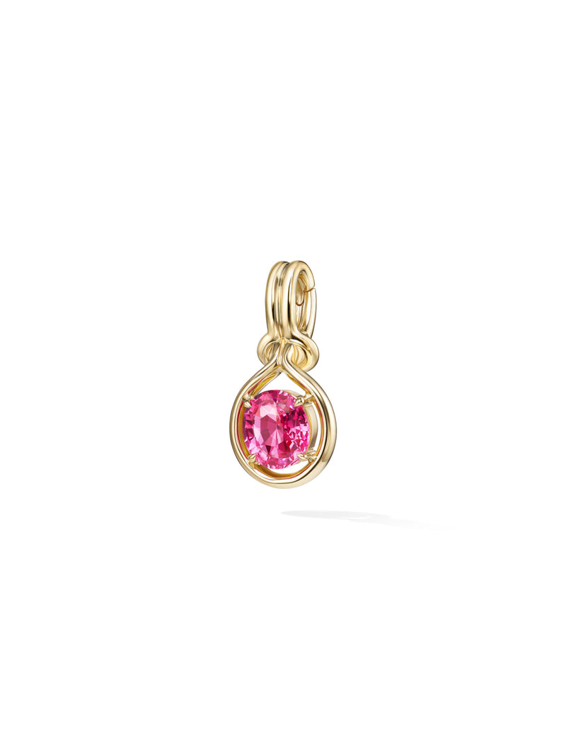  Rocky OOAK Charm in 18k Yellow Gold with Pink Spinel — Melissa Kaye