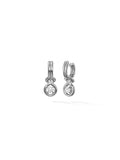 Rocky Earring Small in 18k Blackened Gold with White Diamonds — Melissa Kaye