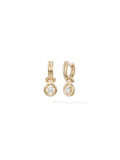 Rocky Earring Small in 18k Yellow Gold with White Diamonds — Melissa Kaye