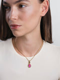 ROCKY OOAK CHARM (Pink Sapphire)