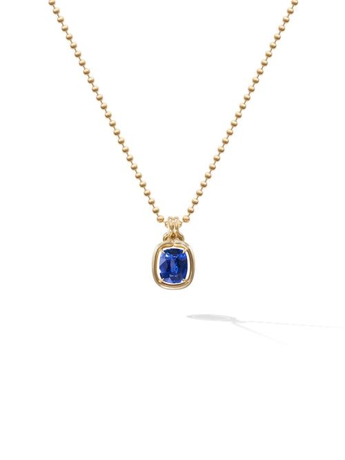 Rocky Pendant in 18k Yellow Gold with Blue Sapphire — Melissa Kaye