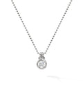 Rocky Pendant Large in 18k White Gold with White Diamonds — Melissa Kaye