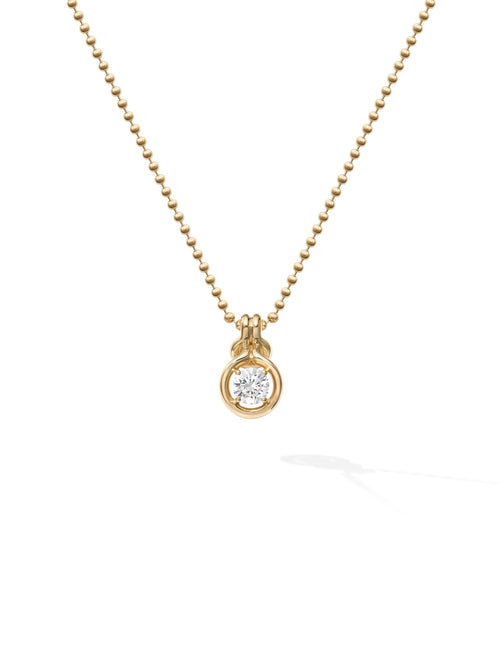 Rocky Pendant Large in 18k Yellow Gold with White Diamonds — Melissa Kaye