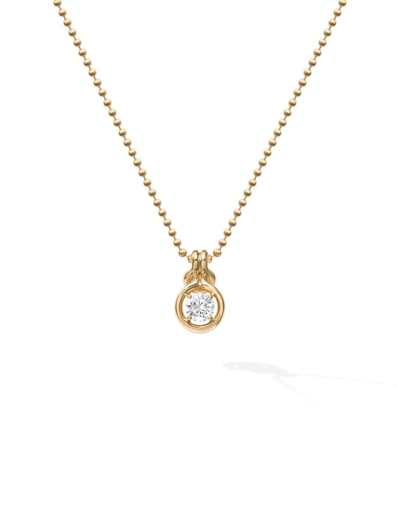 Rocky Pendant Large in 18k Yellow Gold with White Diamonds — Melissa Kaye