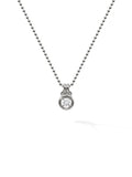 Rocky Pendant Medium in 18k Blackened Gold with White Diamonds — Melissa Kaye