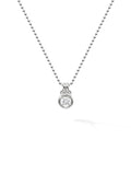 Rocky Pendant Medium in 18k White Gold with White Diamonds — Melissa Kaye