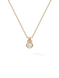 Rocky Pendant Medium in 18k Yellow Gold with White Diamonds — Melissa Kaye