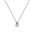 Rocky Pendant Small in 18k Blackened Gold with White Diamonds — Melissa Kaye