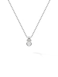 Rocky Pendant Small in 18k White Gold with White Diamonds — Melissa Kaye
