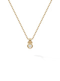 Rocky Pendant Small in 18k Yellow Gold with White Diamonds — Melissa Kaye