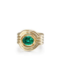 Rocky Rae One of a Kind Ring in 18k Yellow Gold with Emerald — Melissa Kaye