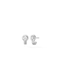 Rocky Rae Stud in 18k White Gold with White Diamonds — Melissa Kaye