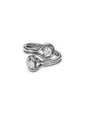 ROCKY TWO-STONE RING