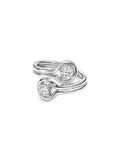 ROCKY TWO-STONE RING